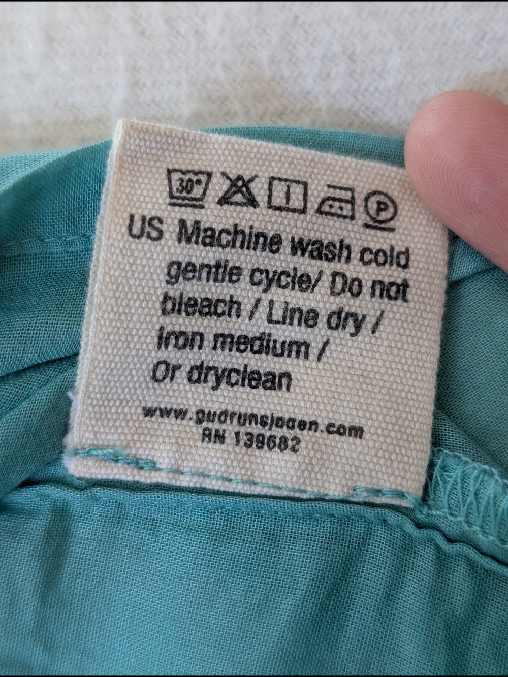 100% Cotton Gudrun Sjoden Tissu Tank Top Embroidered Gathered Jade M - Picture 6 of 8